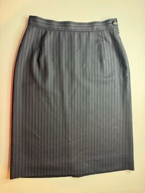 Vivienne Westwood Gray Pinstripe Pencil Skirt